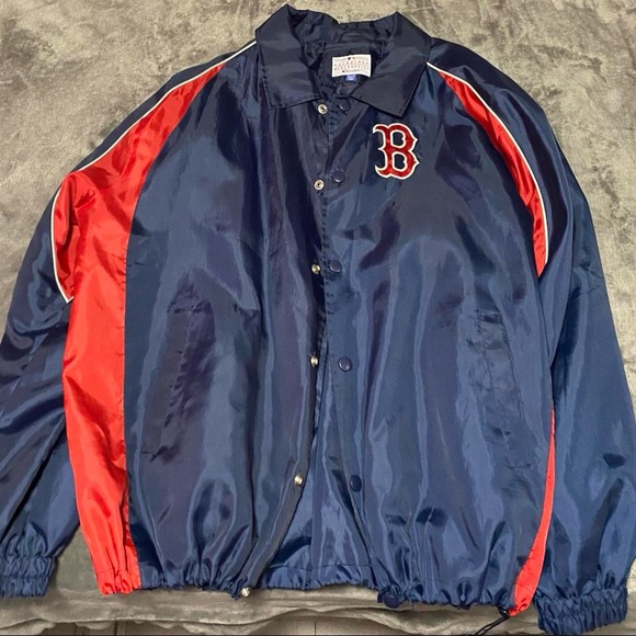 Vintage Boston Red Sox Coach Jacket Windbreaker - Picture 2 of 4